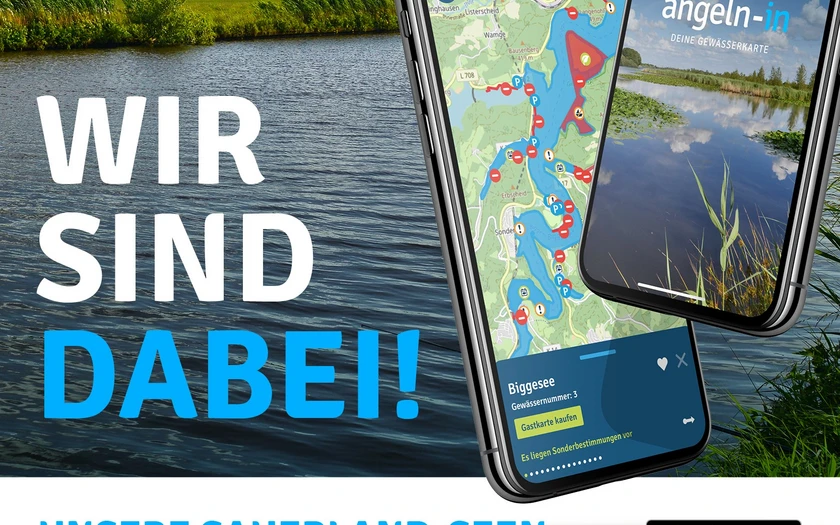 Unsere Sauerland-Seen findet ihr ab jetzt in der kostenlosen Angeln-In App