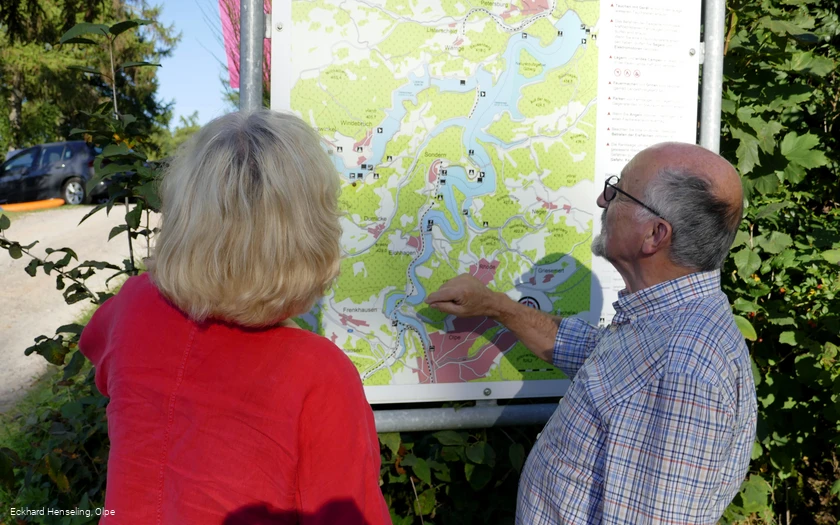 Infotafel Wanderparkplatz Kalberschnacke