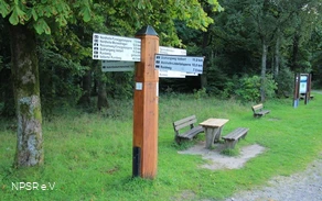 Wegekreuz der SGV am Rastplatz &amp;quot;Spinn