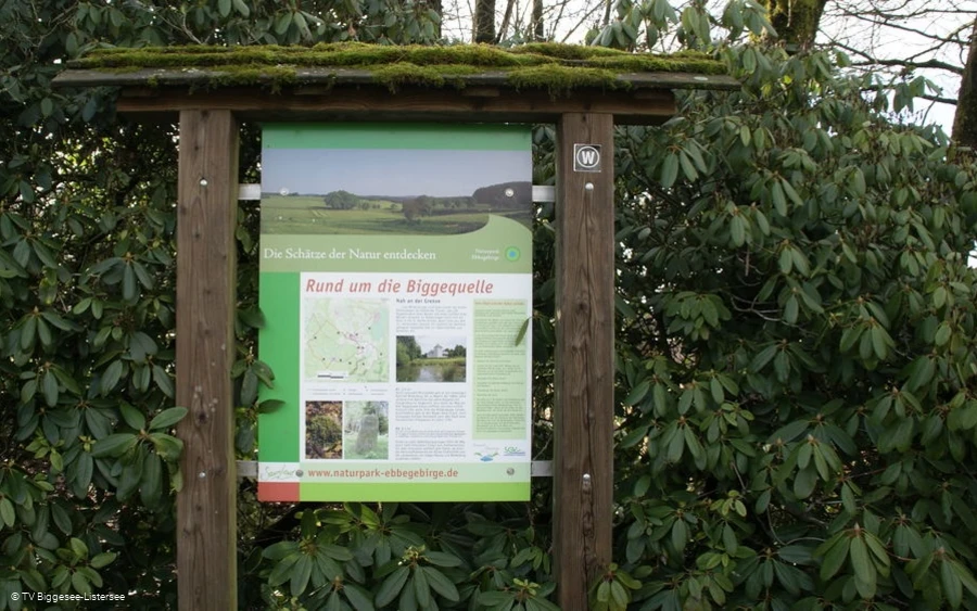 Beschilderung Biggequelle