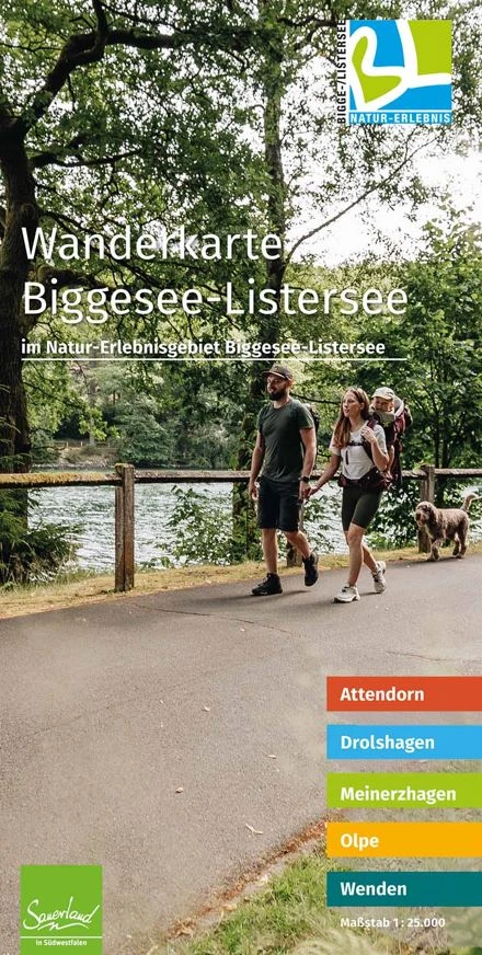 Wanderkarte Biggesee-Listersee