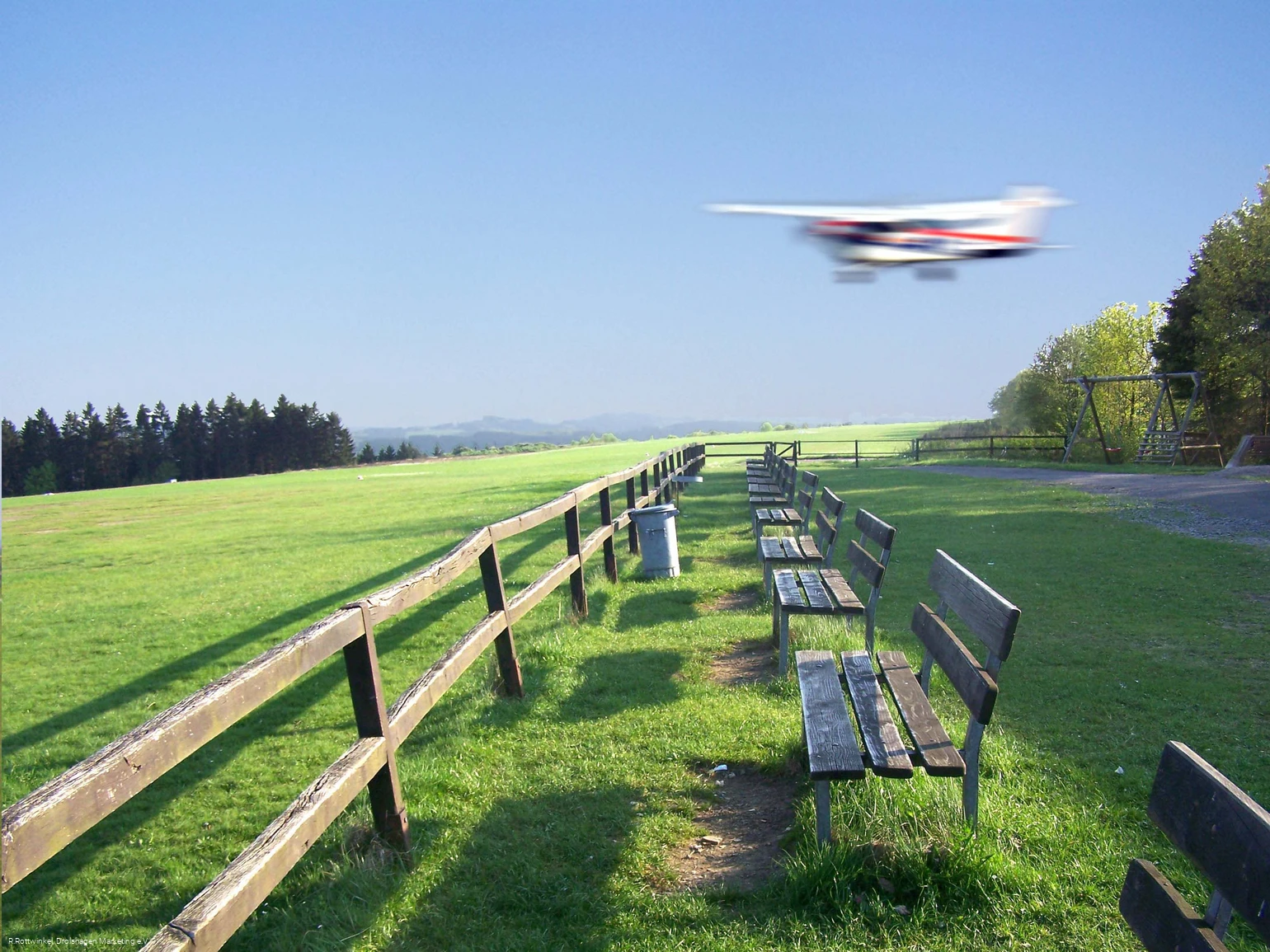 Anflug auf dem Dümpel