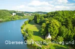 Obersee Olpe mit Rundweg und Valentinskapelle 1 Foto UFO Luftbild Thomas Leith